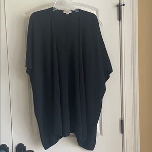 LOFT Black Open Front Cardigan